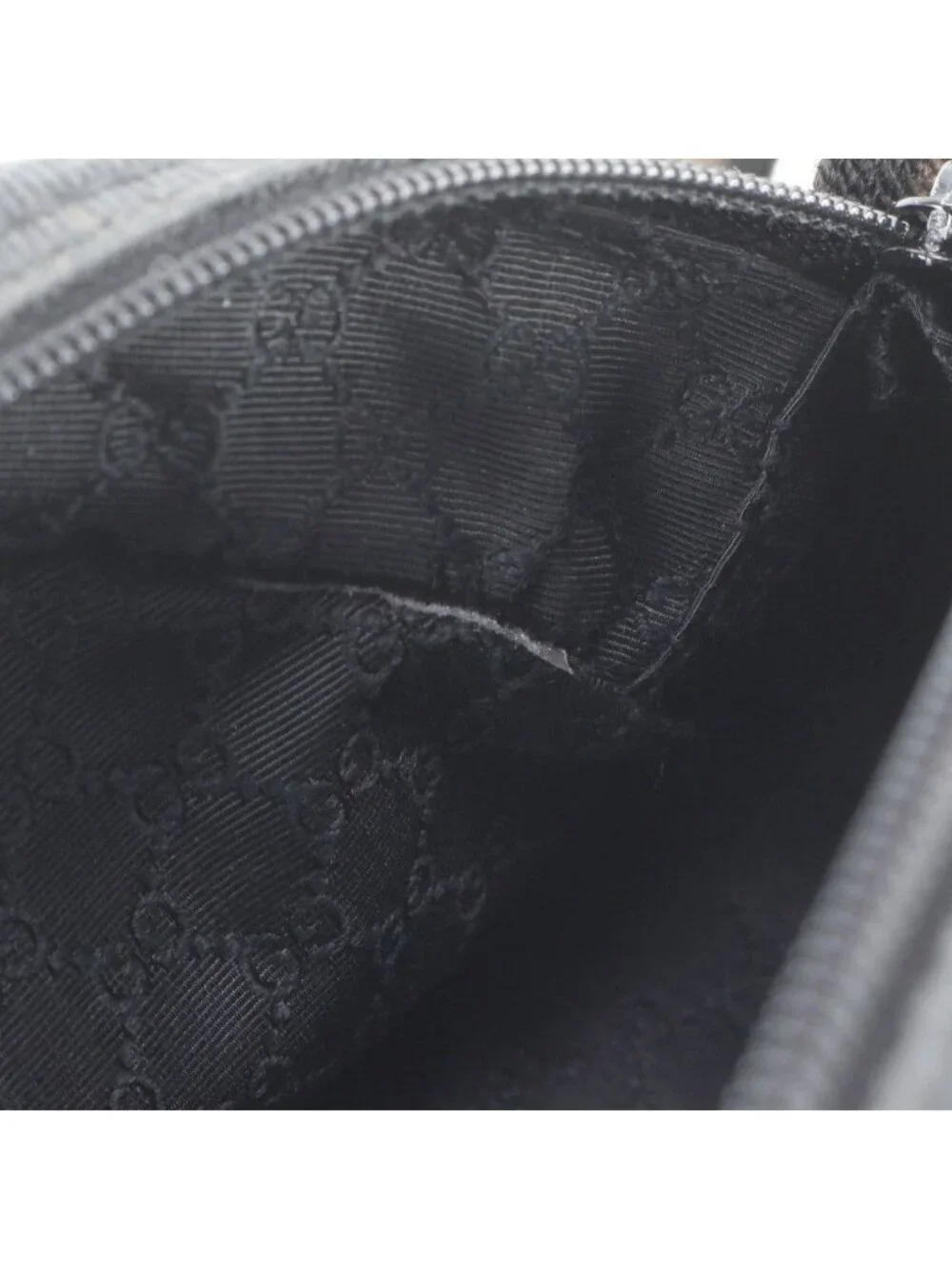 Gucci Leather Canvas Shoulder Bag Hand